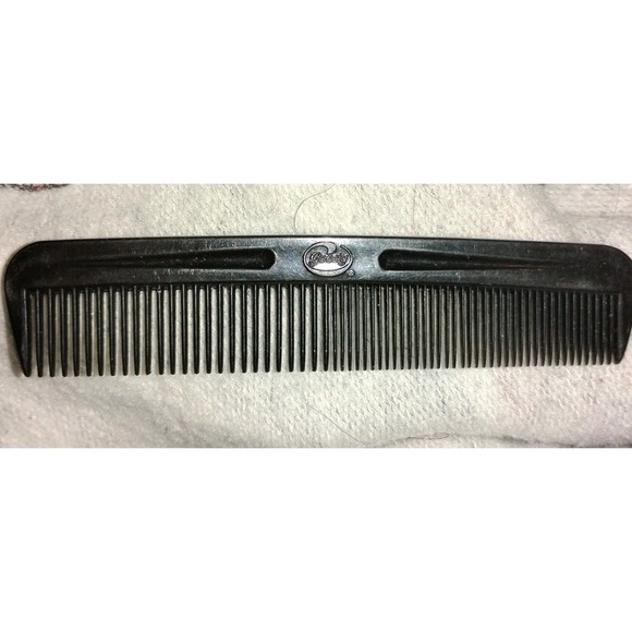 Vintage Goody Pocket Comb Black 5" Made in USA 70s‎ 80s Plastic Unbreakable EUC - Picture 1 of 3